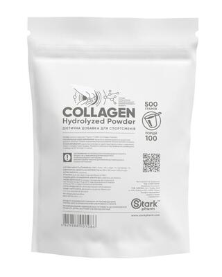 Коллаген гидролизат Stark Pharm Stark Collagen Hydrolyzed Powder без вкусовых добавок, 500 г