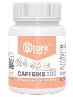 Кофеин Stark Pharm Caffeine 200 мг, 100 таблеток