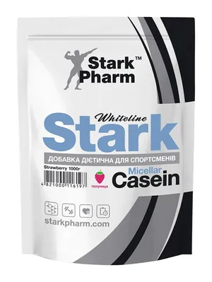 Казеїн міцелярний Stark Pharm Whiteline Stark Micellar Casein полуниця, 1000 г