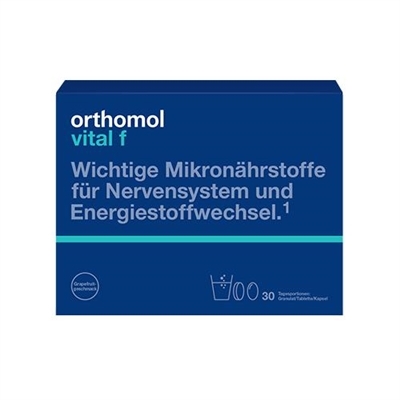 Витаминно-минеральный комплекс Ортомол Vital F для женщин гранулы со вкусом грейпфрута - капсулы - таблетки, курс 30 дней