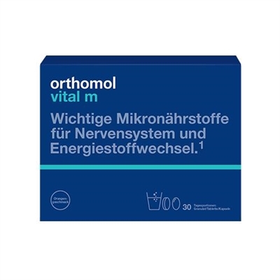 Витаминно-минеральный комплекс Ортомол Vital M для мужчин гранулы со вкусом грейпфрута - капсулы - таблетки, курс 30 дней