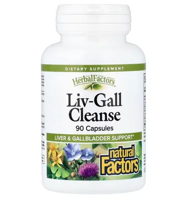 Комплекс для печінки та жовчного міхура Natural Factors Liv-Gall Cleanse, 90 капсул