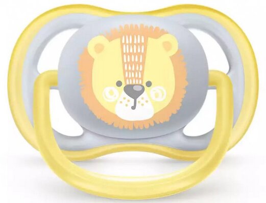 Пустушка силіконова Philips Avent Ultra Air SCF085/01 ортодонтична, 0-6 місяців, для хлопчиків, 2 шт