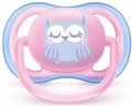 Пустушка силіконова Philips Avent Ultra Air SCF085/02 ортодонтична, 0-6 місяців, для дівчаток, 2 шт