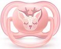 Пустушка силіконова Philips Avent Ultra Air SCF085/02 ортодонтична, 0-6 місяців, для дівчаток, 2 шт