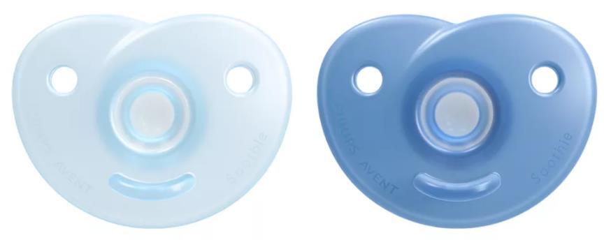 Пустушка силіконова Philips Avent Soothie SCF099/21 фігурна, 0-3 місяців, для хлопчика, 2 шт