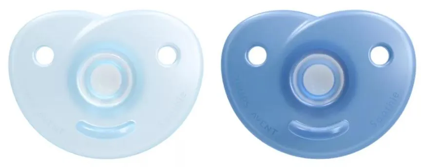 Пустушка силіконова Philips Avent Soothie SCF099/21 фігурна, 0-3 місяців, для хлопчика, 2 шт