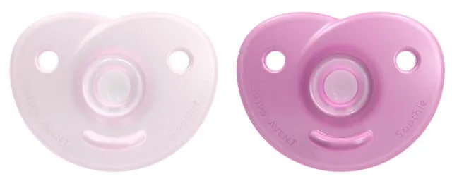 Пустушка силіконова Philips Avent Soothie SCF099/22 фігурна, 0-3 місяців, для дівчинки, 2 шт