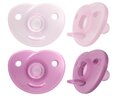 Пустышка силиконовая Philips Avent Soothie SCF099/22 фигурная, 0-3 месяцев, для девочки, 2 шт