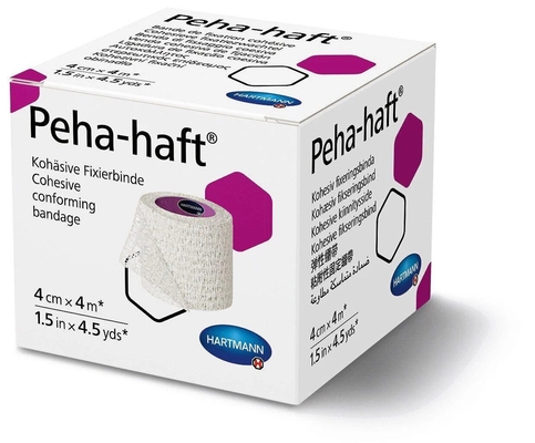 Бинт когезивный Peha-haft фиксирующий 4 см х 4 м