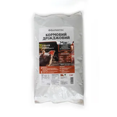 Кормовий дріжджовий мікс для свиней, 1 кг