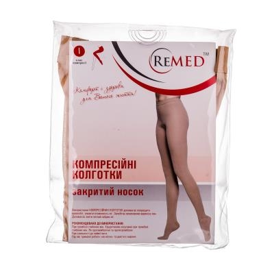 Колготки компрессионные Remed RK 311 закрытый носок, 1 класс компрессии, укороченные, размер XL