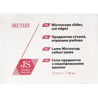 Скло предметне JS з нешліфованим краєм, 50 штук