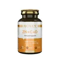 Цинк, витамин С, витамин D с экстрактом шиповника Novel Vitamin C, Zinc&D, 60 жевательных таблеток