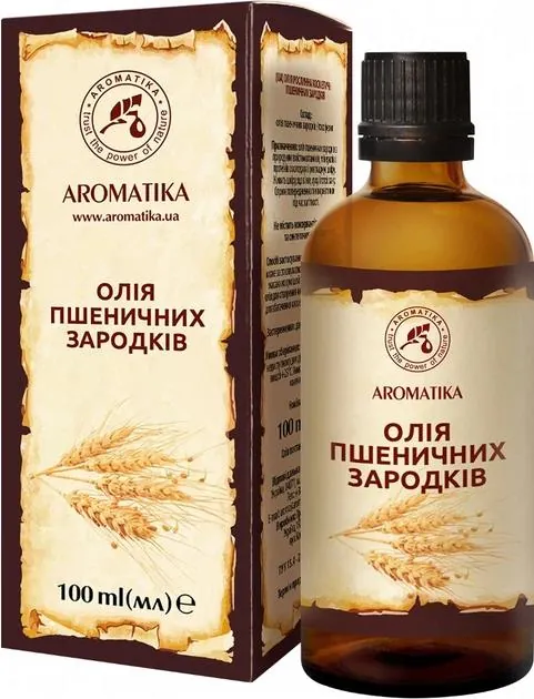 Олія рослинна Ароматика Пшеничних зародків, 100 мл