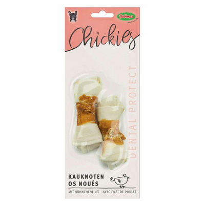 Лакомство жевательные Bubimex Knotted Сhewing Bones with Chicken Fillet кости с куриным филе для собак, 2 шт