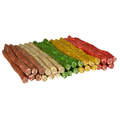 Лакомство жевательное Bubimex Munchy Chewing Sticks Mixed Colours палочки разноцветные для собак, 208 г