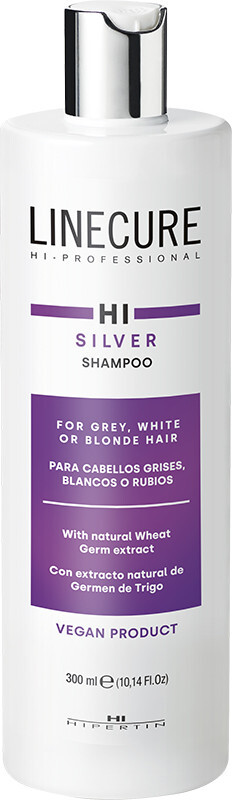 Шампунь Hipertin Linecure Silver для седых и светлых волос, 300 мл