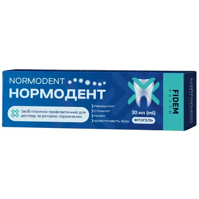 Нормодент Fidem Pharm фітогель, 30 г