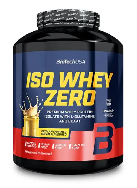 Протеїн сироватковий ізолят Biotech Iso Whey Zero каталонський карамельний крем, 1,816 кг