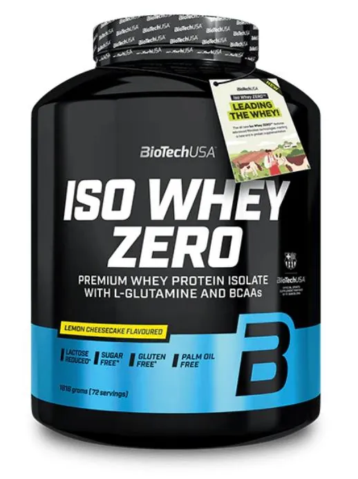 Протеїн сироватковий ізолят Biotech Iso Whey Zero лимонний чізкейк, 1,816 кг