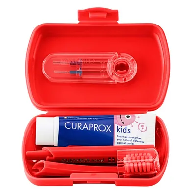 Набір Curaprox Kids дитячий дорожній, червоний