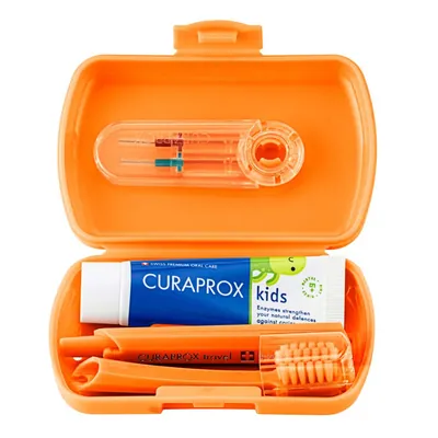 Набір Curaprox Kids дитячий дорожній, помаранчевий