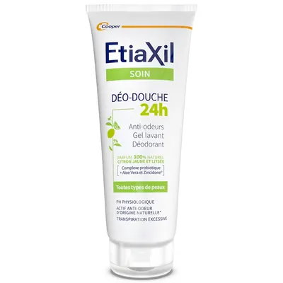 Гель-дезодорант для душу Etiaxil Soin Care Deo-Douche Protection 24h з пробіотиком, цитрусовий, 200 мл