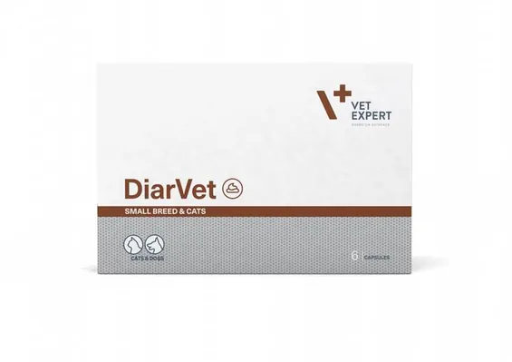 ДіарВет (DiarVet) Vet Expert засіб при діареї для котів та собак малих порід, 6 капсул
