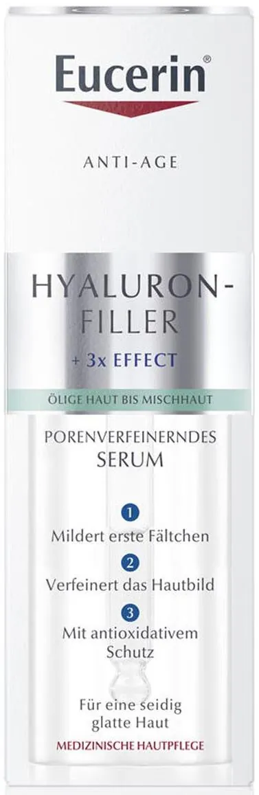 Сироватка для обличчя Eucerin Hyaluron-Filler + 3x Effect антиоксидантна для вдосконалення структури шкіри (83587), 30 мл
