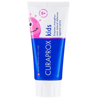 Зубна паста Curaprox Kids дитяча з фтором Кавун 6+, 10 мл