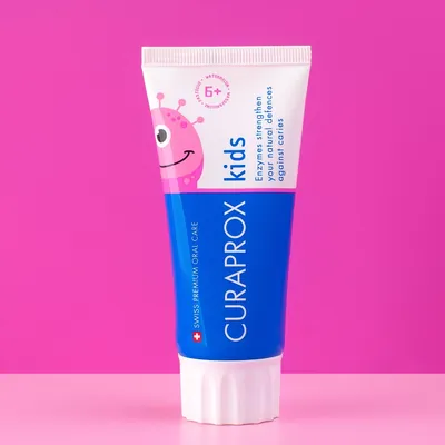 Зубна паста Curaprox Kids дитяча з фтором Кавун 6+, 10 мл