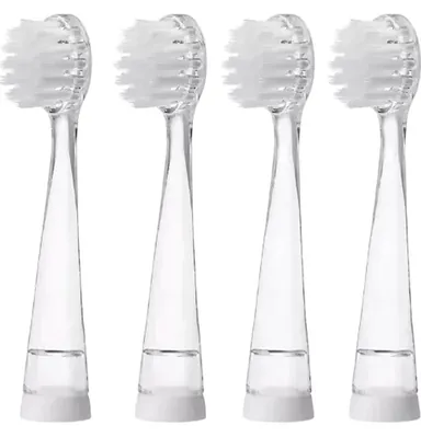 Змінні насадки до електричної зубної щітки Brush-Baby  KidzSonic Replacement Brush heads 3+ роки, 4 шт