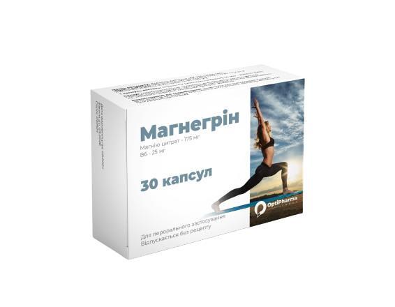 Магнегрін капсули №30 (10х3)