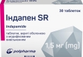 Индапен SR таблетки, п/о, с модиф. высвоб. по 1.5 мг №30 (15х2)