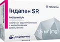Індапен SR таблетки, в/о, з модиф. вивіл. по 1.5 мг №30 (15х2)