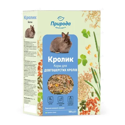Корм для довгошерстих кроликів Природа PR241074 Кролик Біотин, 500 г