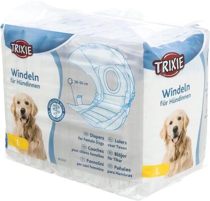 Подгузники для собак (сук) Trixie 23635 размер L(38-56 см), 12 штук