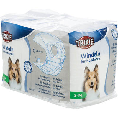 Подгузники для собак (сук) Trixie 23632 размер S-M (28-40 см), 12 штук