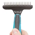 Гребінець-граблі Trixie 23792 з коротким обертовим зубчиком для короткошерстих собак, 10x15 см