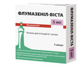 Флумазенил-Виста раствор д/ин. 0.1 мг/мл по 5 мл №5 в амп.