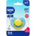 Пустышка силиконовая Wee Baby Joy №1 симметричная 0-6 месяцев, 1 шт