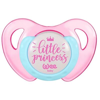 Пустышка силиконовая Wee Baby Butterfly №3 ортодонтична тритановая 18+ месяцев, 1 шт