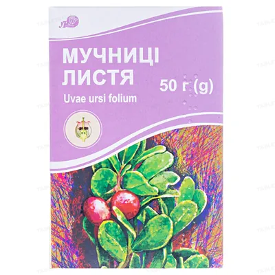 Мучниці листя по 50 г у пач. з внут. пак.