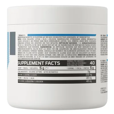 Амінокислоти OstroVit BCAA 8.1.1 смак апельсин, 200 г