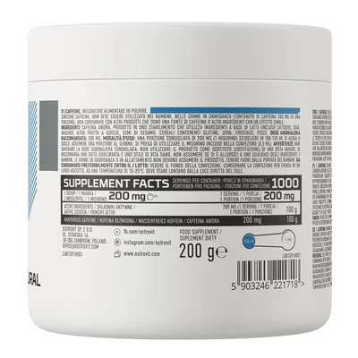 Кофеїн OstroVit Caffeine, 200 г