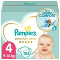 Підгузки дитячі Pampers Premium Care розмір 4, 9-14 кг, 104 шт