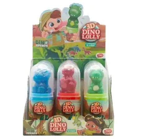 Льодяник BIP 3d Dino Lolly з іграшкою