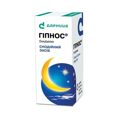 Гіпнос краплі ор., р-н 15 мг/0,6 мл по 5 мл у флак.-крап.