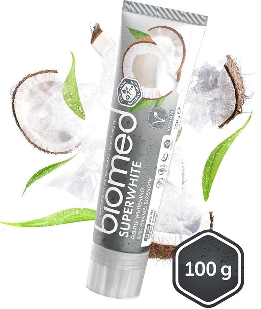 Зубная паста Biomed Superwhite бережное отбеливание и защита эмали, 100 г
